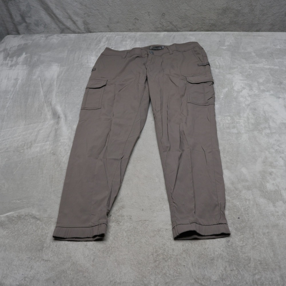 Prana Pants Womens 2 Gray Cargo Ripstop Outdoor Hiking Utility Gorpcore 31x28